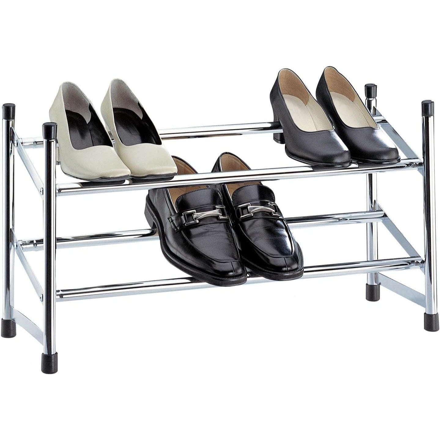 Zapateros Organizador, Zapatero Metal, Diseño Extensible y Apilable, Organizador Zapatos, Zapatero Metálico Ahorra Espacio, Estante para Zapatos ideal para Pasillo, Entrada, Dormitorio, Salón