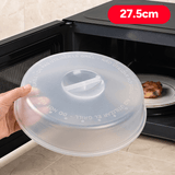 Tapa Microondas 27.5 cm, Fácil de Limpiar, Cubierta Antisalpicaduras para Microondas, Protege la Comida y la Cocina de la Grasa, Plástico Duradero, Adaptándose Perfectamente a Platos de Tamaño Estándar, 27.5 cm