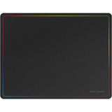 Mars Gaming MMP124, Alfombrilla Gaming 360x260mm, Diseño de Bordes Rainbow, Base Antideslizante de Caucho Natural, Superficie Nanotextil de Alta Precisión, Alfombrilla de Ratón Flexible, Negro