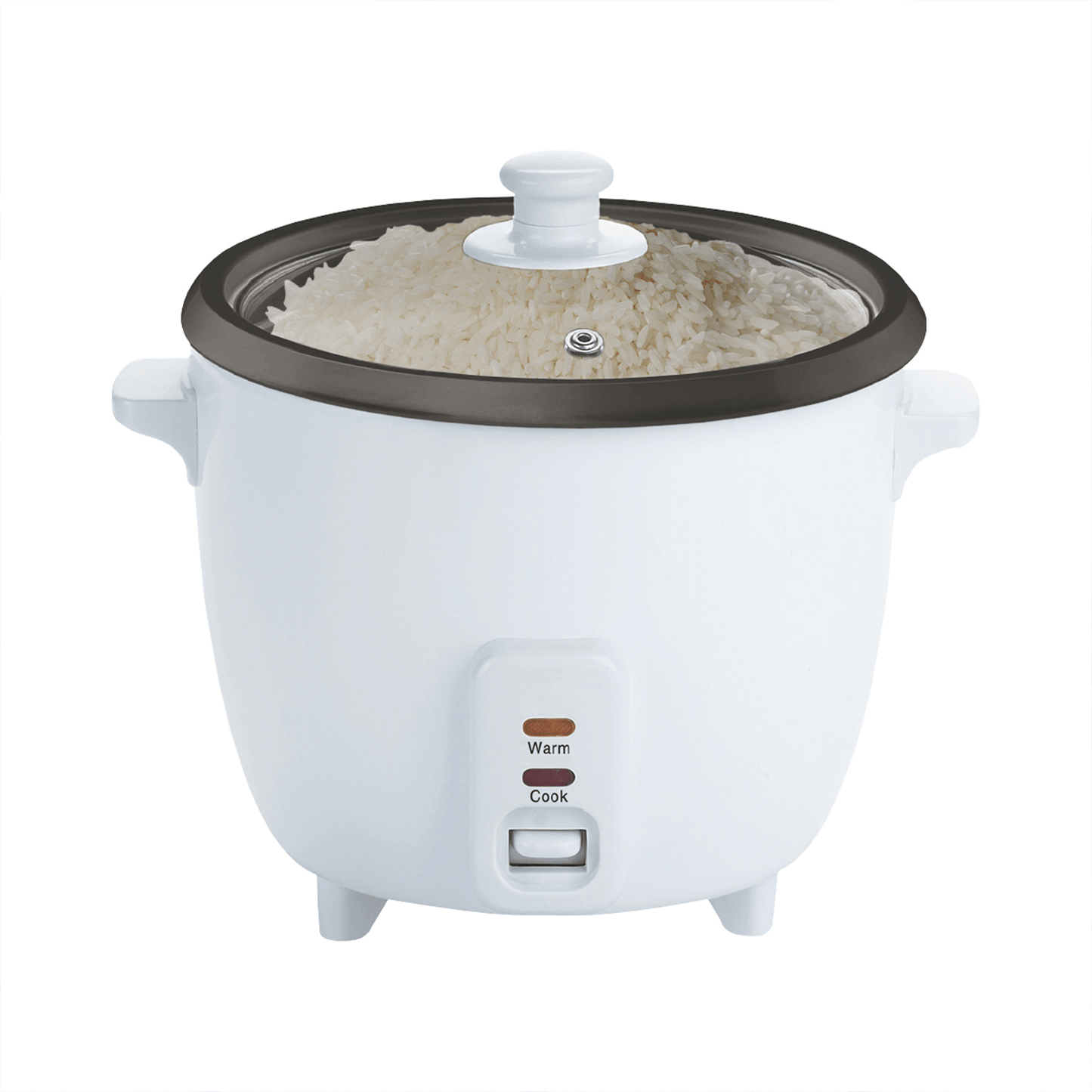 Hervidor de Arroz de Gran Capacidad, Arrocera con Función de Cocinar o Calentar, Contenedor Interno con Recubrimiento Antiadherente, Tapa de Vidrio Transparente, Indicador luminoso