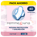 Compresas Mujer Menstruación, Máxima Seguridad, Comodidad y Discreción, Diseñada para Adaptarse, Perfectas para Uso Diario - FEMME & NINA