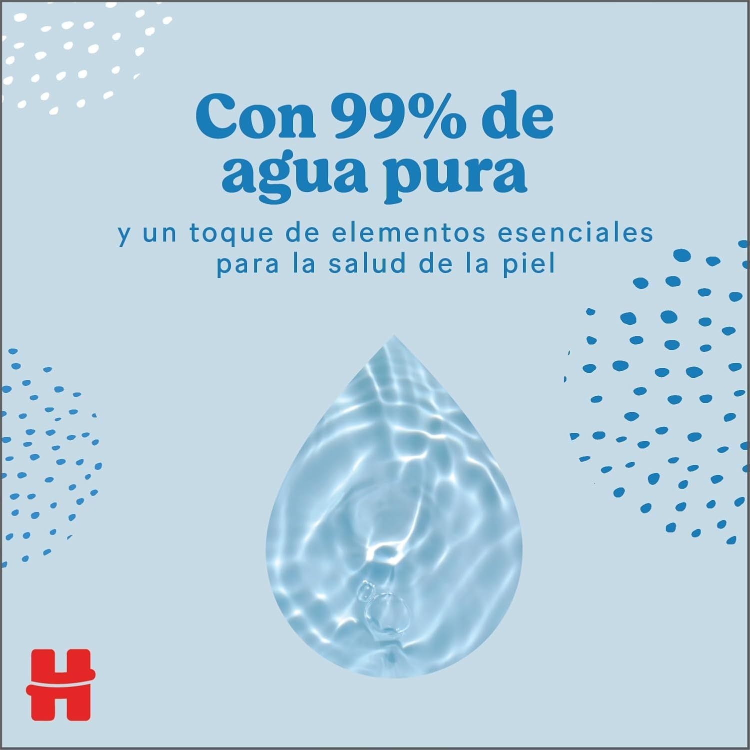 Huggies Pure Toallitas Bebé, Toallitas Húmedas, 99% Agua Pura, Textura Única, Algodonosa y Suave con la Piel, Limpieza Delicada de la Piel
