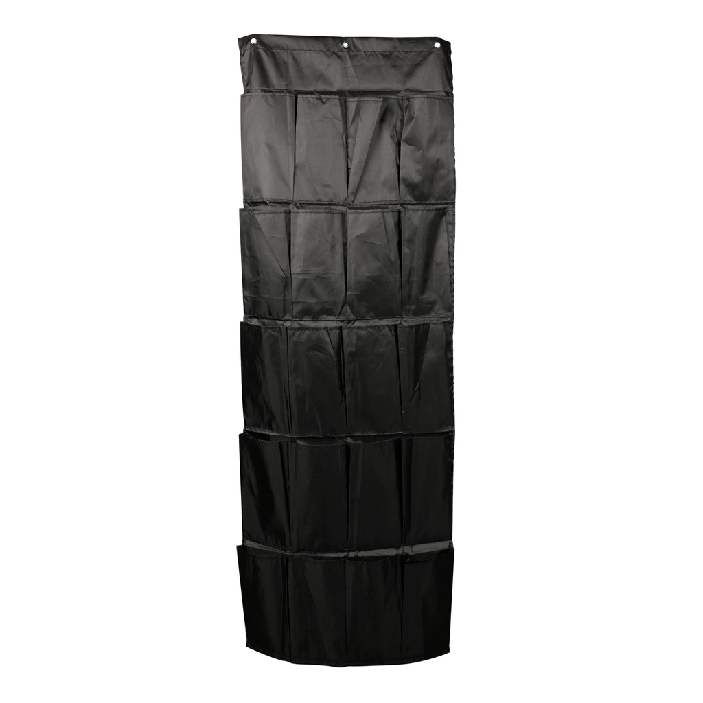 Organizador Puerta con 20 Bolsillos, Organizador de Almacenamiento Colgante sobre la Puerta, Incluye 3 ganchos para colgar, Fabricado en Tela de Poliéster 210D de Máxima Calidad, 135 x 53 cm
