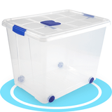 Caja Almacenamiento plástico para Guardar y Ordenar Juguetes, Libros, Documentos, Ropa, Mantas. Cierre Hermético, Gran Capacidad y Resistencia