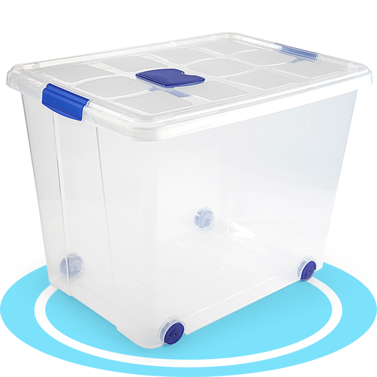 Caja Almacenamiento plástico para Guardar y Ordenar Juguetes, Libros, Documentos, Ropa, Mantas. Cierre Hermético, Gran Capacidad y Resistencia