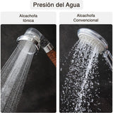 Cabezal de Ducha con Filtro, Ducha Cabezal Filtro, 3 Modos de Ducha: Modo Masaje, Lluvia y Mixto, Aumenta la Presión del Agua, Ahorra Agua, Suaviza la Piel y Limpia en Profundidad