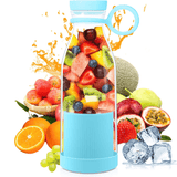 Botella Batidora de 300ml, 6 Cuchillas de Acero, Batería de 1200mAh, Cable de Carga USB, 40W de Potencia, Perfecto para Uso Diario y para Llevar, Para todo Tipo de Frutas y Verduras