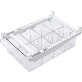 Organizador Nevera de 8 Compartimentos con Gran Capacidad, Fácil de Instalar, Muy Resistente, Se Engancha a las Baldas, 30,5 x 20 x 9,5 cm