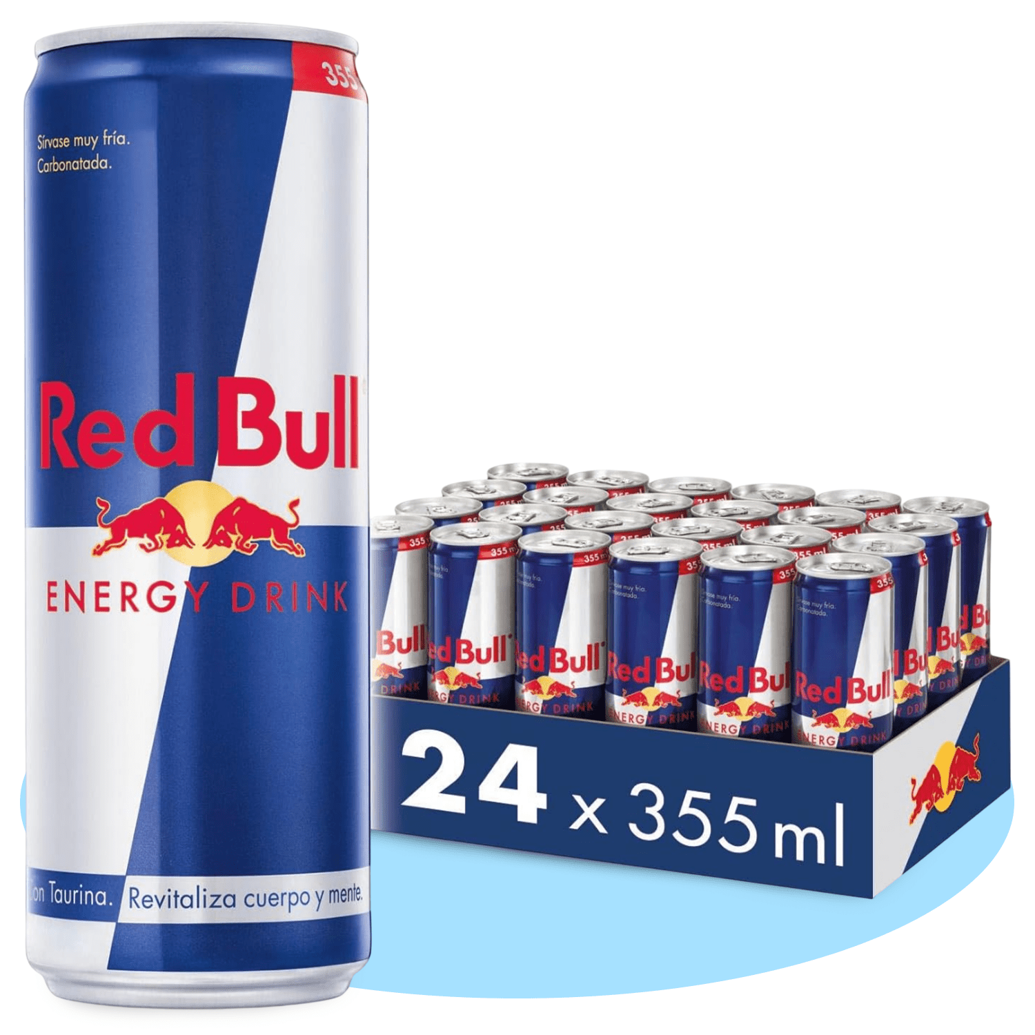 RED BULL Bebida Energética, Refresco Energético con Cafeína, Vitamina B y Taurina, Latas de 250/335/473ml