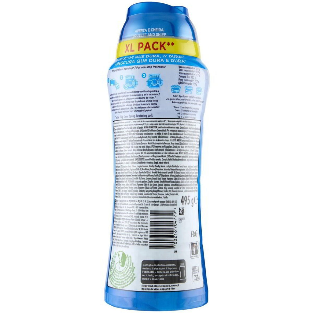 LENOR Perlas Lavadora Perfumadas para la Ropa, Suavizante con Fragancia Frescor de Abril, Potenciador de Frescor, 41 Lavados, 495g