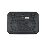 Soporte Portátil con Ventiladores Silenciosos de 14 cm Ideal para Refrigerar la base de tu Portátil y Optimizar su Funcionamiento, Velocidad 1200 + 10% RPM, Altura Ajustable, Conexión USB 2.0, 35 x 26 x 2,5 cm