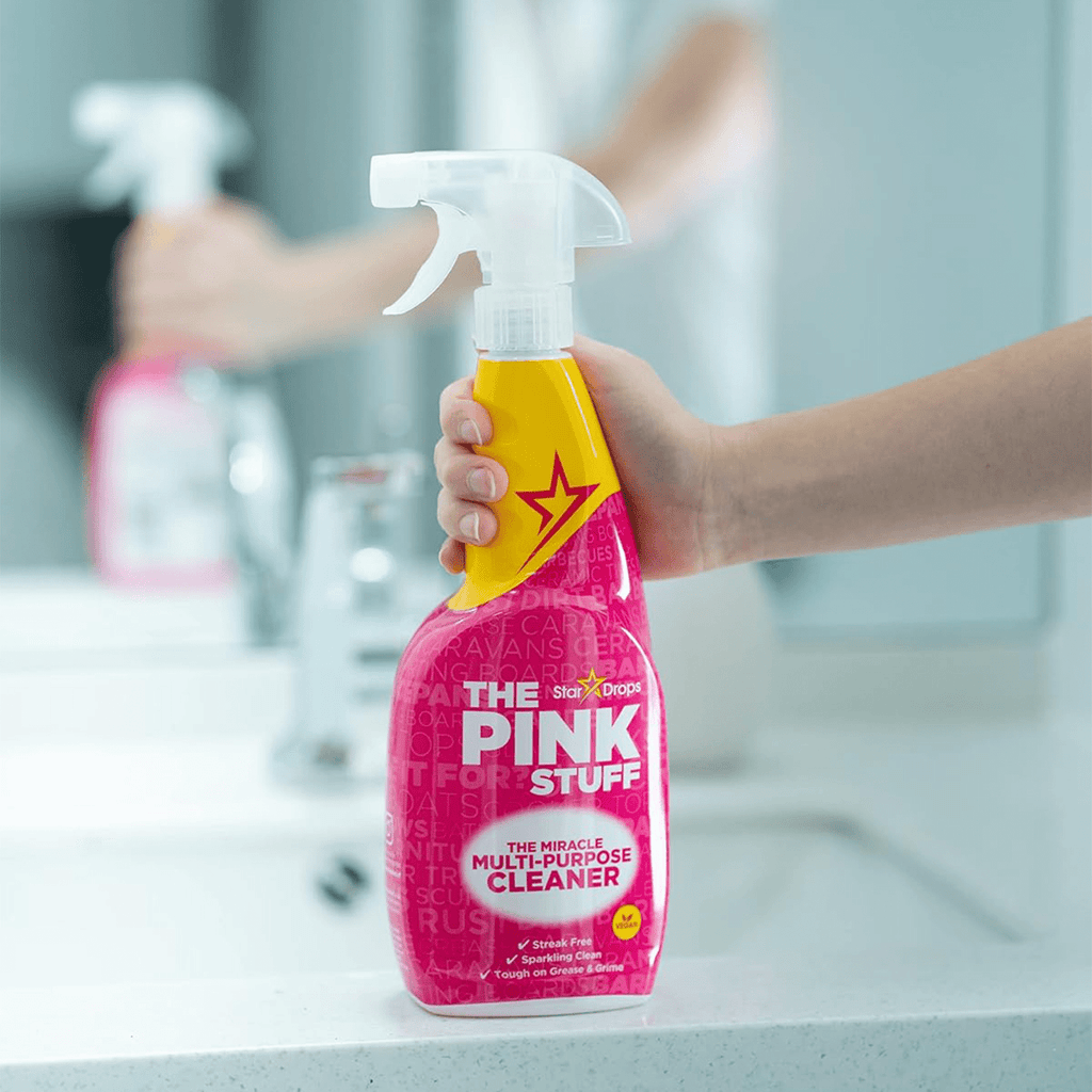 The Pink Stuff Limpieza Hogar Pasta Limpiadora Multiusos ideal para Eliminar Manchas, Grasa y Suciedad, Eficaz y Concentrado, Fácil Aplicación, 3 Unidades de 850g