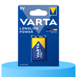 Pilas 9V Alcalinas, Pilas 9v Cuadradas de Alto Rendimiento, VARTA Longlife Power, Ultra Larga Duración, Energía Continua, Ideal para Detectores de Humo, Micrófonos Inalámbricos, Pedales de Guitarra, Multímetros, Electrodomésticos