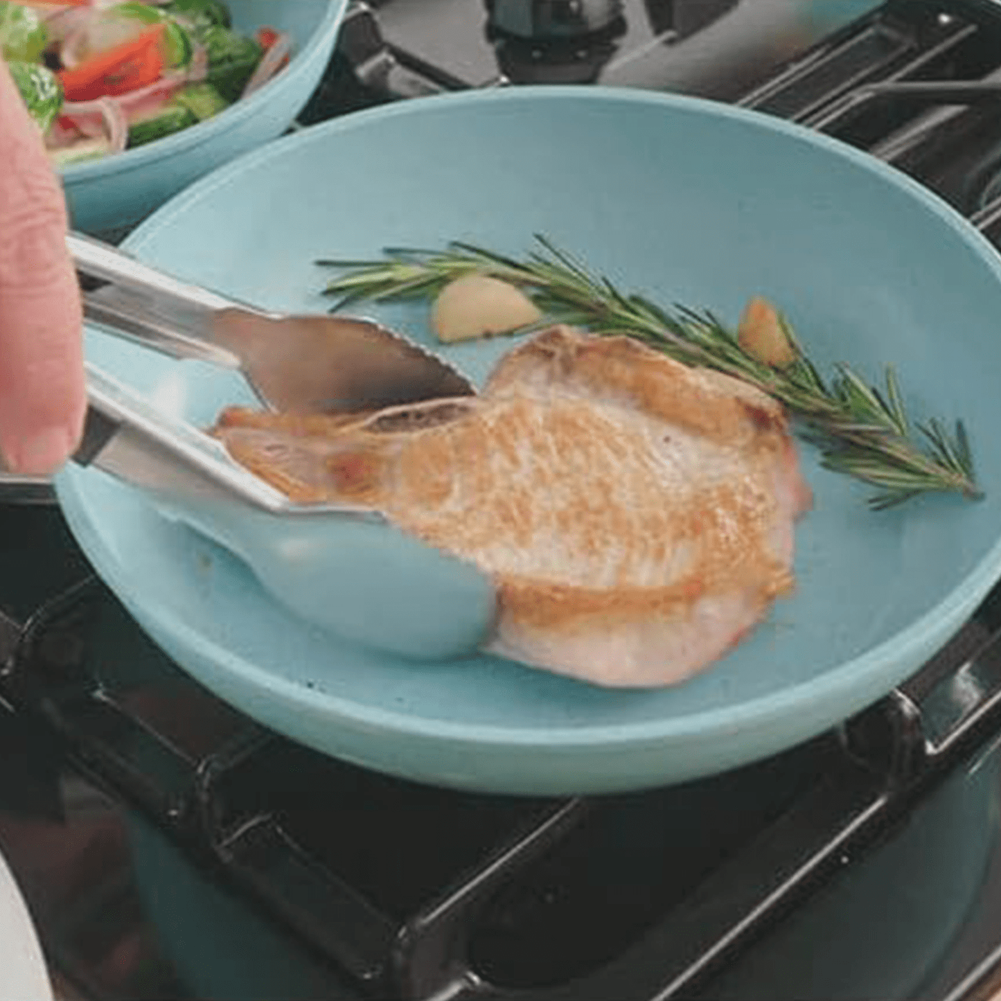 Sartén Antiadherente de Aluminio Forjado, Revestimiento Exterior de Alta Temperatura, Revestimiento Interior Antiadherente, Mango de Baquelita, Distribuye el Calor Uniformemente, Resistente a los Arañazos