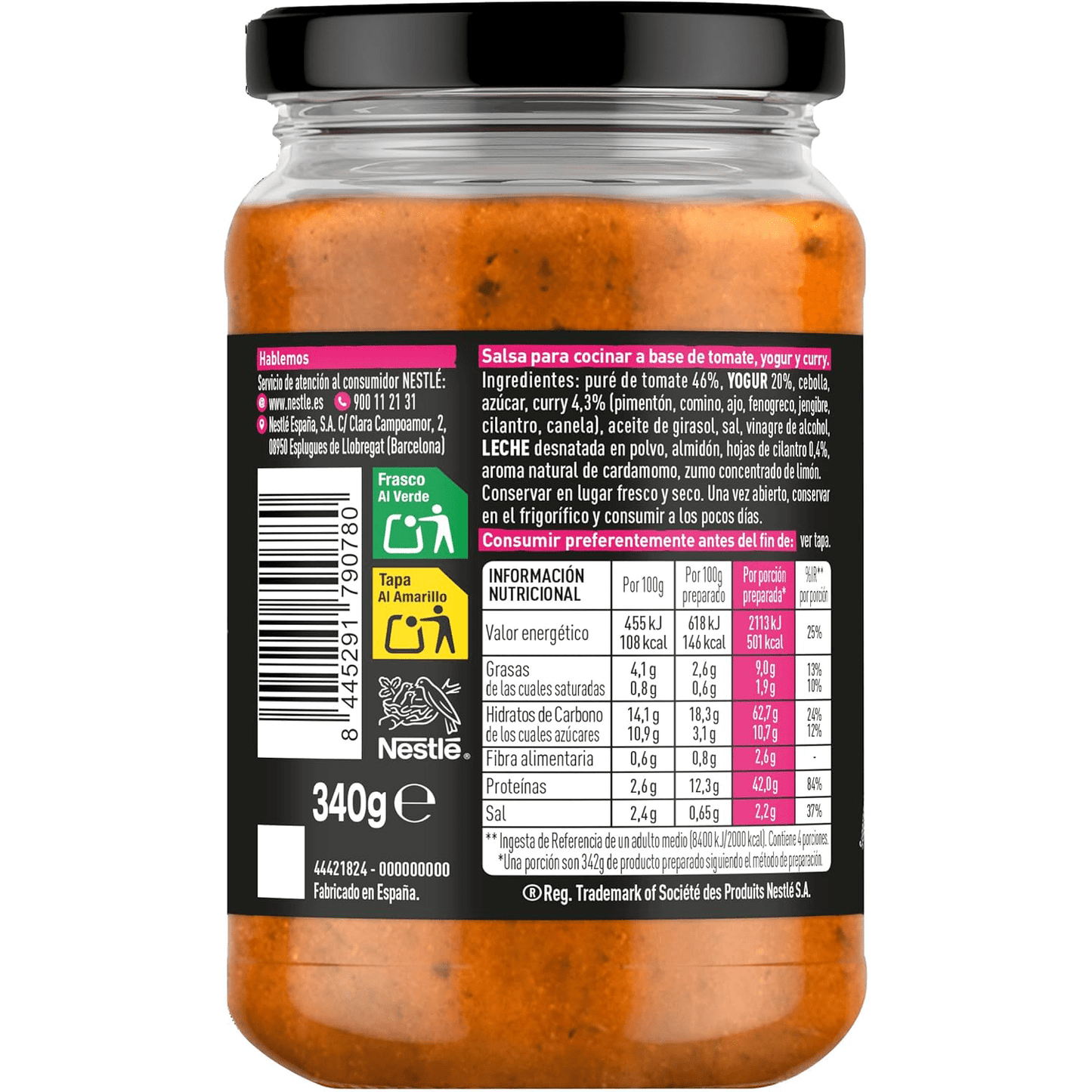Maggi Salsa Estilo Indio Tikka Masala, 340 g