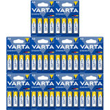 Pilas AA Alcalinas de Alto Rendimiento, VARTA Energy, Larga Duración, Energía Continua, Ideal para Controles Remotos, Juguetes Electrónicos, Linternas, Lámparas, Relojes, Cámaras y Otros Dispositivos de Uso Diario - VARTA