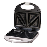 Sandwichera Electrica 750W, Tostadora con Revestimiento Antiadherente de Fácil Limpieza, Placas con Forma Triangular, Indicador LED, Exterior Frío al Tacto, Patas de Plástico Antideslizantes