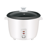 Hervidor de Arroz de 1L de Capacidad, Arrocera con Función de Cocinar o Calentar, Contenedor Interno con Recubrimiento Antiadherente, Tapa de Vidrio Transparente, Indicador luminoso, 400W de Potencia, 21,7 x 21,7 x 20 cm