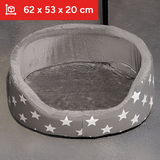 Cama para el Perro con Fondo Acolchado y Suave, Cama Gato, Cama para Mascotas, Bordes Suaves y Redondeados, Base Antideslizante, Aporta Sensación de Seguridad, Diseño Confortable para Mascotas: Soporte para la Cabeza y Cuello