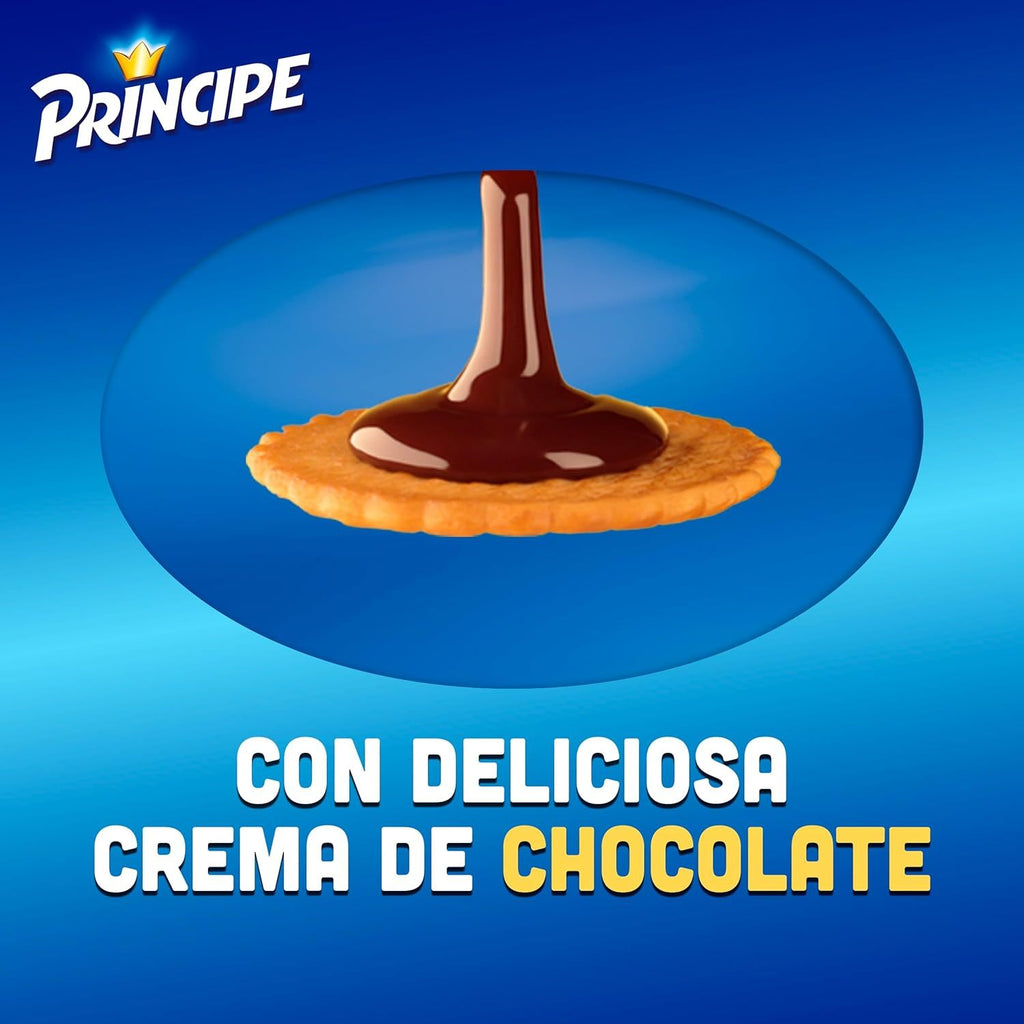 Principe Galleta con Relleno De Chocolate, 6 Paquetes de 300 g