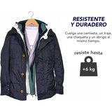 8/16/24 Perchas para Colgar Ropa, Perchas de Madera con Barra de Pantalón y Muescas para Hombros, Gancho Rotatorio 360º, Perchas para Chaquetas, Trajes, Abrigos, Sudaderas, Camisetas