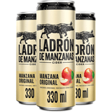 Ladrón de Manzanas Cider, Sidra 24 Latas de 330ml, Ladrón de Manzanas Sabor Original, 4,5% Volumen de Alcohol