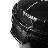 Cubo Basura 100 Litros de capacidad con Tapa. Fabricado en Plastico Resistente, Ideal para Almacenaje de Basura para el Hogar, Oficina o Industria