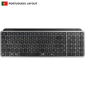 Mars Gaming MK-SILENKEYS, Teclado Inalámbrico Full-Format Compacto, Perfil Bajo, Switches Tijera Silenciosos, Tecla Copilot AI, Bluetooth 5.1 Dual + 2.4GPRO, Batería 200h, PC/Mac, Español, Negro