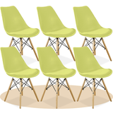 Sillas para Comedor, Sillas para Cocina con Asiento Blando, Tapizado y Patas Resistentes de Madera de Haya, Sillas Nórdicas Minimalistas, 49.5 x 44 x 79.5 cm