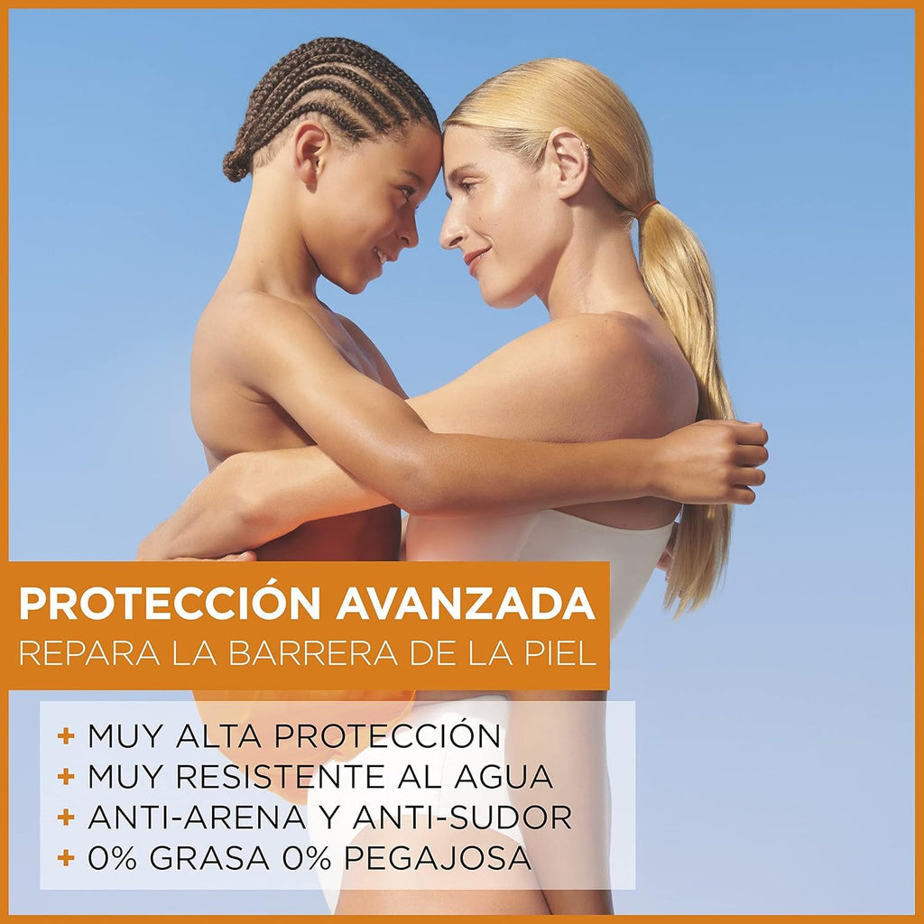 Garnier Protector Solar Spray Adultos Delial Sensitive Advanced, Ideal para Pieles Claras, Sensibles e Intolerantes al Sol, IP50+ -270 ml, Protección Avanzada Contra Rayos UVB, UVA Y UVA Largos, No Deja Manchas, 0% Grasa 0% Pegajosa
