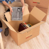 Pack 10 Cajas Carton para Mudanzas y Almacenaje Ultra Resistentes con Asas