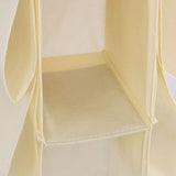 Organizador Armario Ropa, Organizador Bolsos de 18 x 36 x 80 cm, 2 Enganches Metálicos para Colgar, Compartimentos de Gran Capacidad, 4 Compartimentos Centrales, 6 Compartimentos Laterales