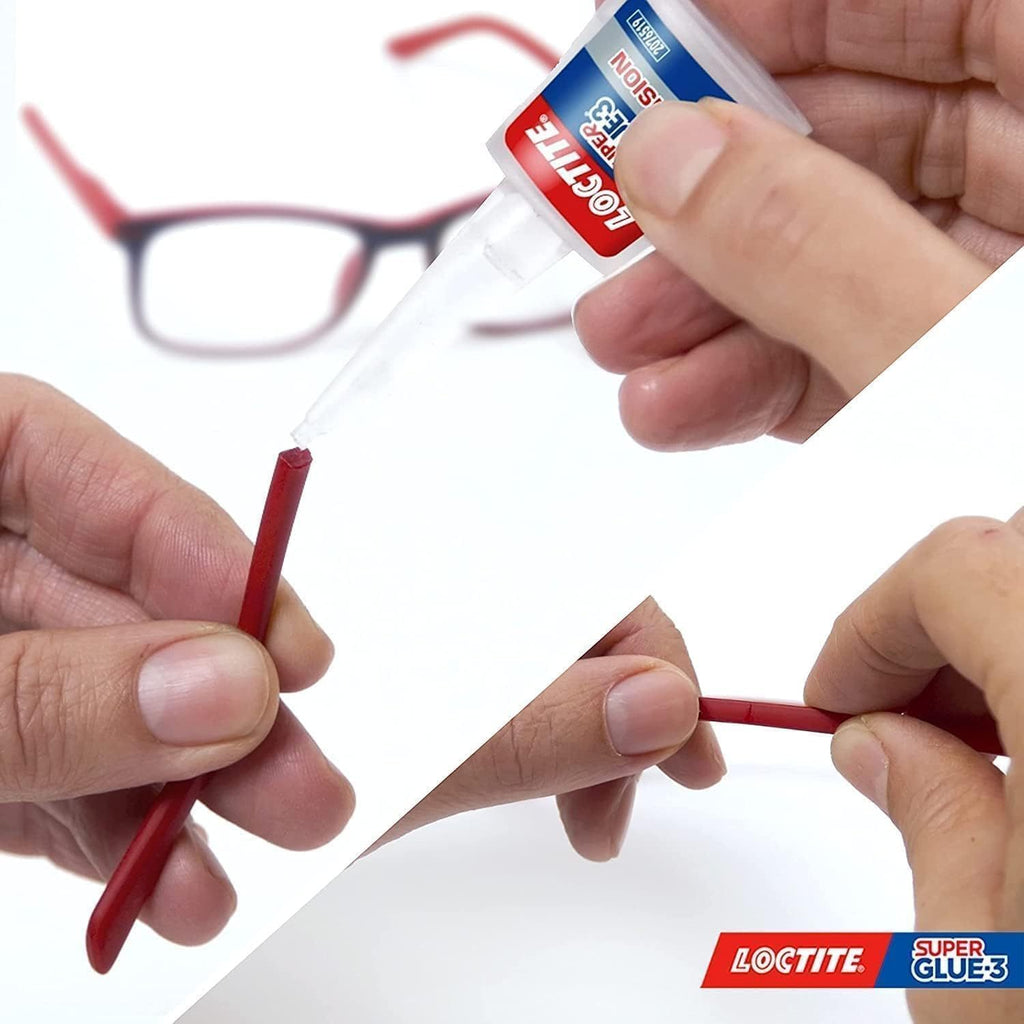 Loctite Super Glue-3 Precisión, Pegamento Transparente de Máxima Precisión, Pegamento Instantáneo Triple Resistente, Adhesivo Universal con Goteo Fácil de Regular, 5g