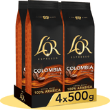 L'OR Espresso Colombia Café en Grano Natural 100% Arábica, Intensidad 8
