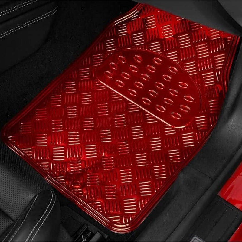 Alfombrillas Coche Antideslizantes, Set 4 Alfombrillas Universales para Coche, Hechas de PVC Duradero y Resistente, Instalación Fácil y Protección Completa para el Interior del Vehículo, Fácil de Limpiar