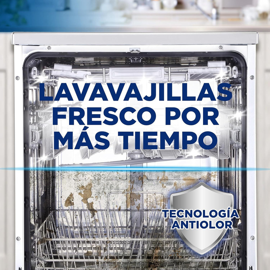 Finish Limpiamáquinas Líquido para Lavavajillas, Limpieza Profunda, Elimina Cal y Grasa Oculta, Contra el Mal Olor, Lavavajillas Líquido Pack Ahorro 2 x 250ml