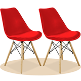 Sillas para Comedor, Sillas para Cocina con Asiento Blando, Tapizado y Patas Resistentes de Madera de Haya, Sillas Nórdicas Minimalistas, 49.5 x 44 x 79.5 cm