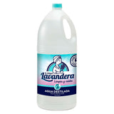 La Antigua Lavandera Agua Destilada, Agua Desmineralizada Multiusos de Uso Doméstico, para Humidificadores y Planchas, Ayuda a Evitar Depósitos de Cal en Equipos, 5 L