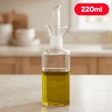 Aceitera Antigoteo 220ml, Aceitera Borosilicato Resistente, Ideal para Uso Diario, Dispensador de Boquilla Única Sin Goteo, Perfecto para Aceite, Vinagre, Aderezos, 220ml