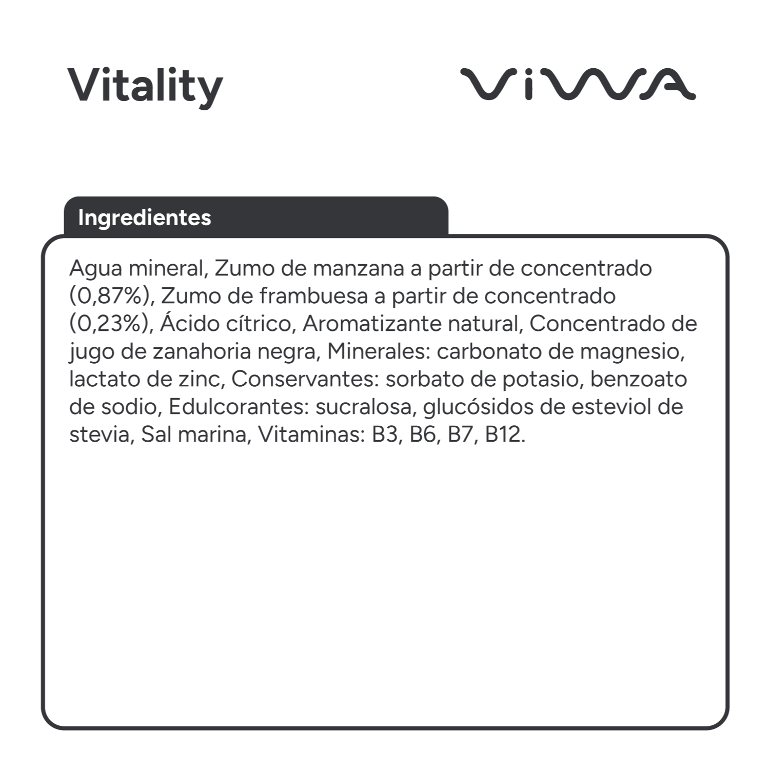 VIWA VitaminWater & Tea, Bebidas Refrescantes con Vitaminas y Minerales, 600ml, Pack de 12