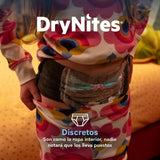 HUGGIES Dry Nites Bragas Absorbentes Niña, Clínicamente Probado con 5 capas de Máxima Protección Nocturna, Hasta un 100% de Noches Secas, Diseñados para parecer y sentirse como Ropa Interior de verdad, Pañales de Noche