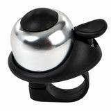 AKTIVE Timbre para Bicicleta, Diseño Compacto con Palanca para Manillar, Fácil de Accionar para Paseos y Ciclismo, Color Plateado y Negro