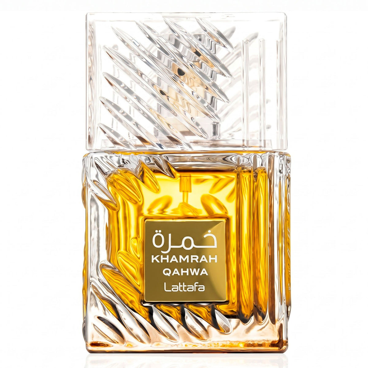 Lattafa Khamrah Qahwa Eau de Parfum Unisex, Perfume Árabe de Aroma Dulce y Especiado con Notas de Café, Canela, Vainilla y Praliné, 100 ml