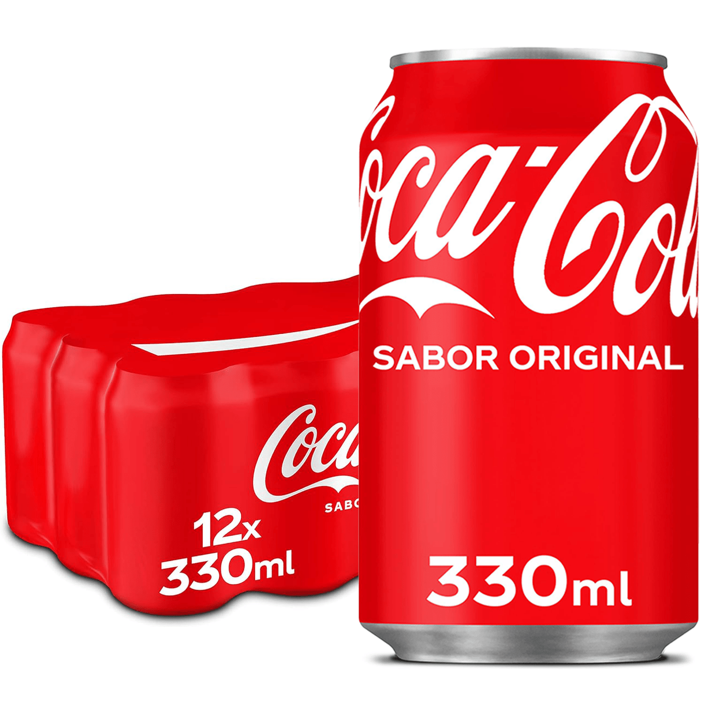 Coca-Cola Sabor Original, Refresco de Cola, Pack de 12 Latas de 330ml