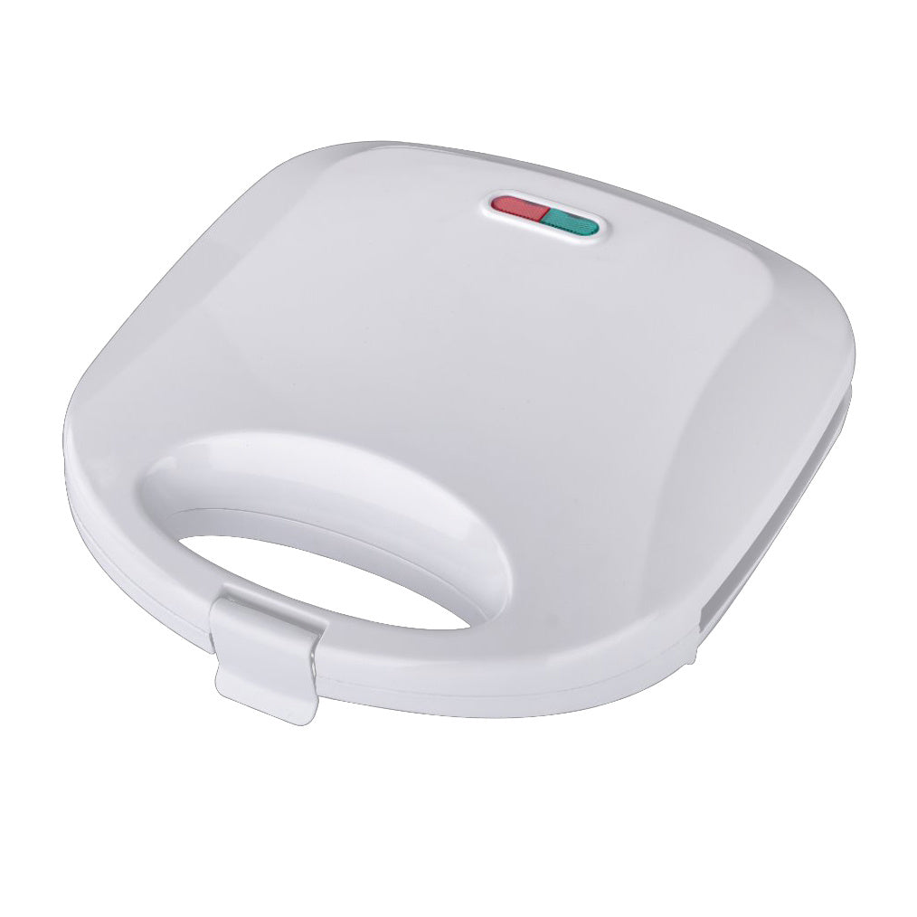 Sandwichera Electrica 750W, Tostadora con Revestimiento Antiadherente de Fácil Limpieza, Placa Forma Grill, Indicador LED, Exterior Frío al Tacto, Patas de Plástico Antideslizantes