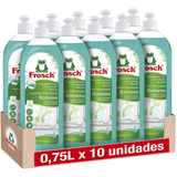 Frosch Lavavajillas Líquido Concentrado, Lavavajillas Detergente a Mano con Aroma a Romero, Limpieza e Higiene Eficaz, PH Neutro, Pack de 10 Unidades de 750 ml, 7.5 L en Total