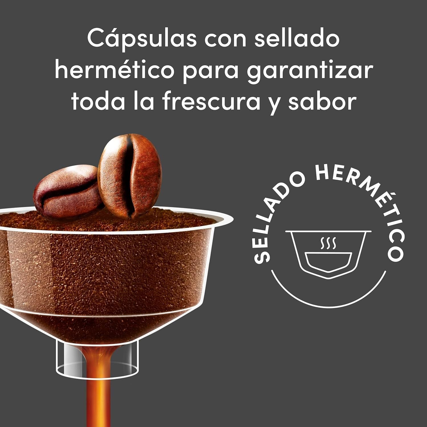 Nescafé Dolce Gusto, Café Espresso Intenso, Intensidad 7, Especiado y Con Cuerpo, 16/48/96 Cápsulas