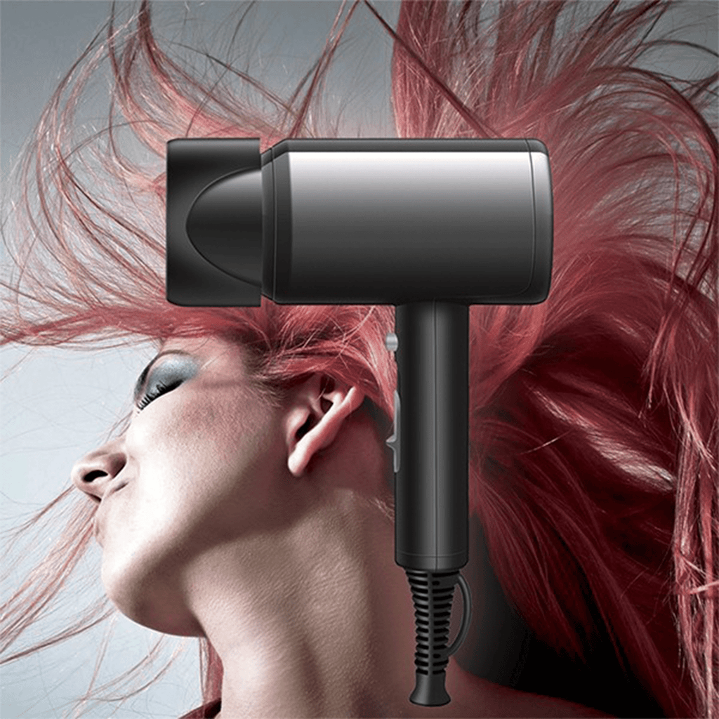 Secador de Pelo Profesional de 2000W, 2 Velocidades, Botón especial para Aire Frío, Concentrador de Aire, Anilla para Colgar, Diseño Compacto de 15.5 x 8 x 27 cm ideal para Viajes