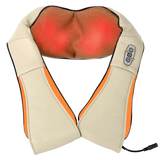 Masajeador Cuello con Calor, Intensidad Ajustable, Favorece Alivio de Tensión Muscular, Dolor y Fatiga, 2 Direcciones de Masaje, Ideal para Cuello, Hombros, Espalda, Cintura, Brazos, Piernas y Pies, Apagado Automático a los 10 min