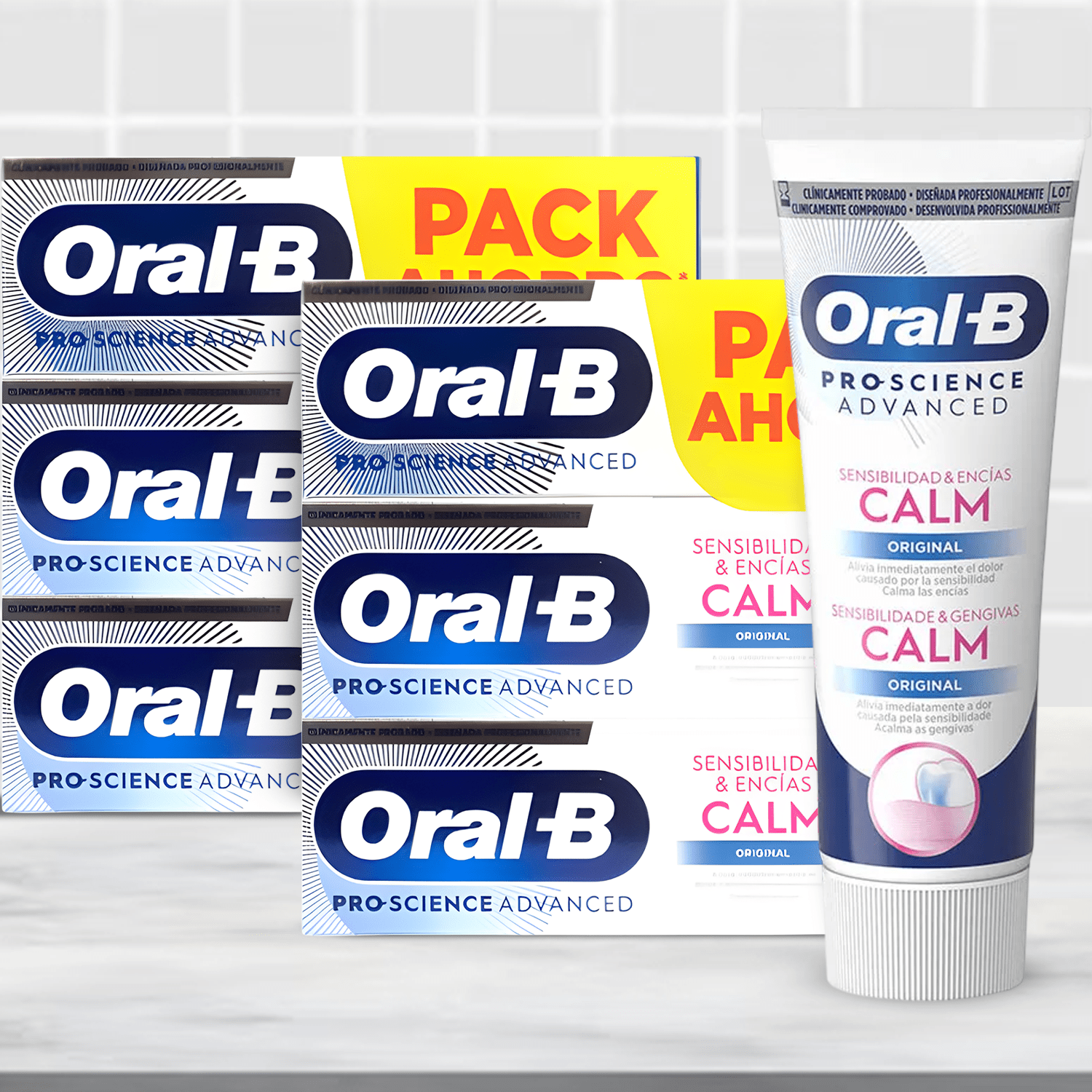 Oral-B Pro-Science Advanced CALM Pasta de Dientes, Dentífricos Dientes, Para Dientes y Encías Sensibles, 75ml por Tubo